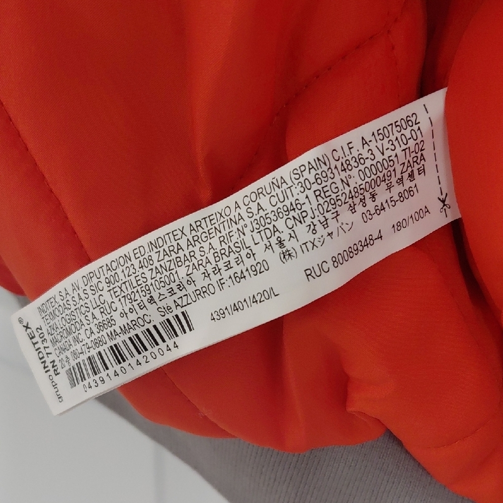 Zara Blue Bomber Jacket - Picture 6 of 8